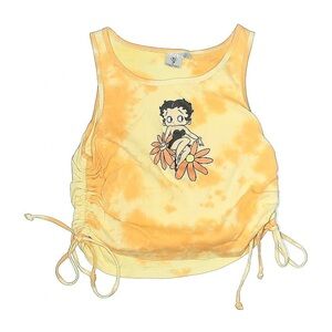 Betty Boop Yellow Tie-Dye Tank Top